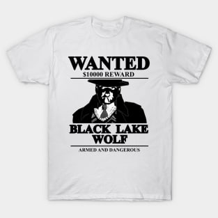 White Night - Black Lake Wolf T-Shirt